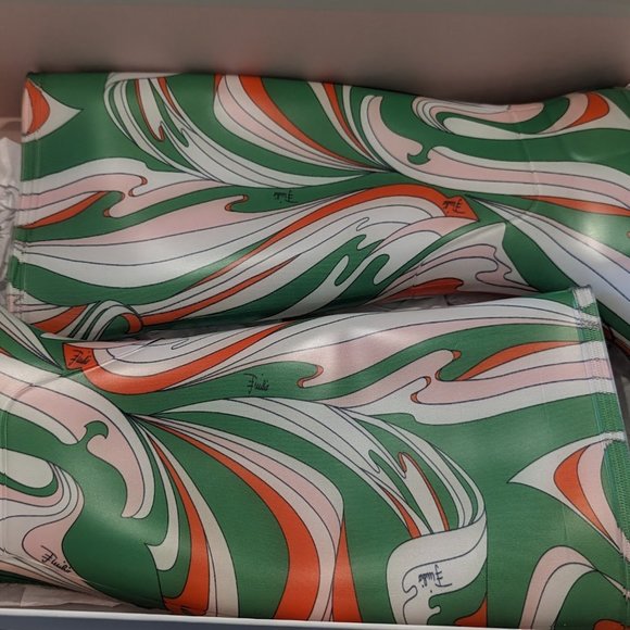 Emilio pucci Vortici-Print Rain Boots